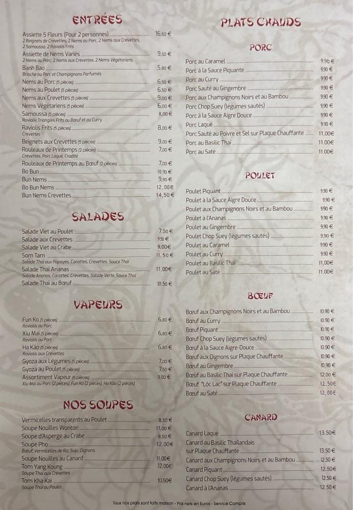 Au Viet Thai - Menu Image 2